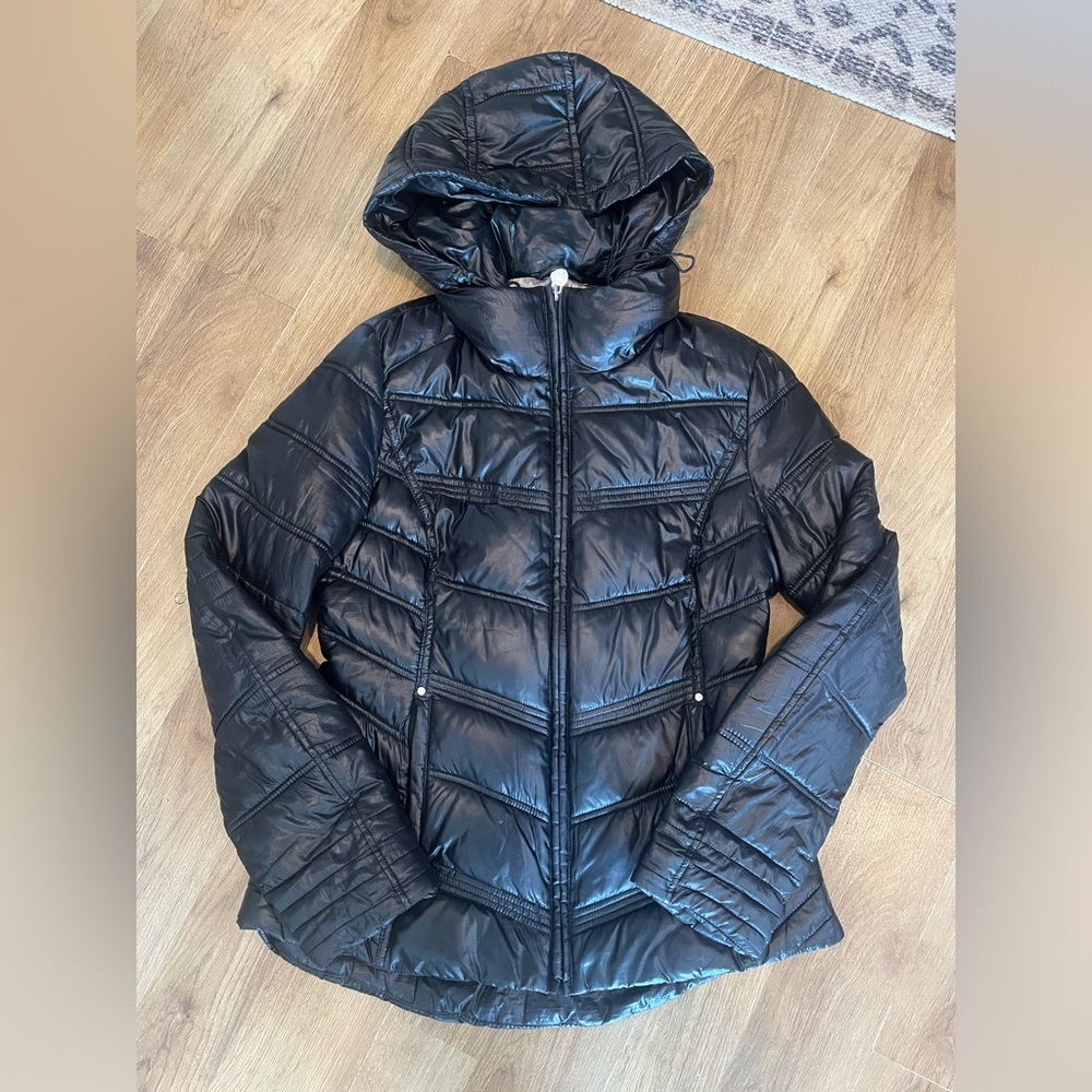Laundry By Shelli Segal Black Puffer Jacket